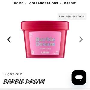Brand new BARBIE LUSH SUGAR SCRUB!
